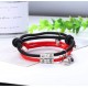 Gift For Valentine's Day 2PCS Couple Magnetic Bracelet Set Mutual Attraction Rope Braided Bracelets Adjustable Charm Couple Set For Women Men